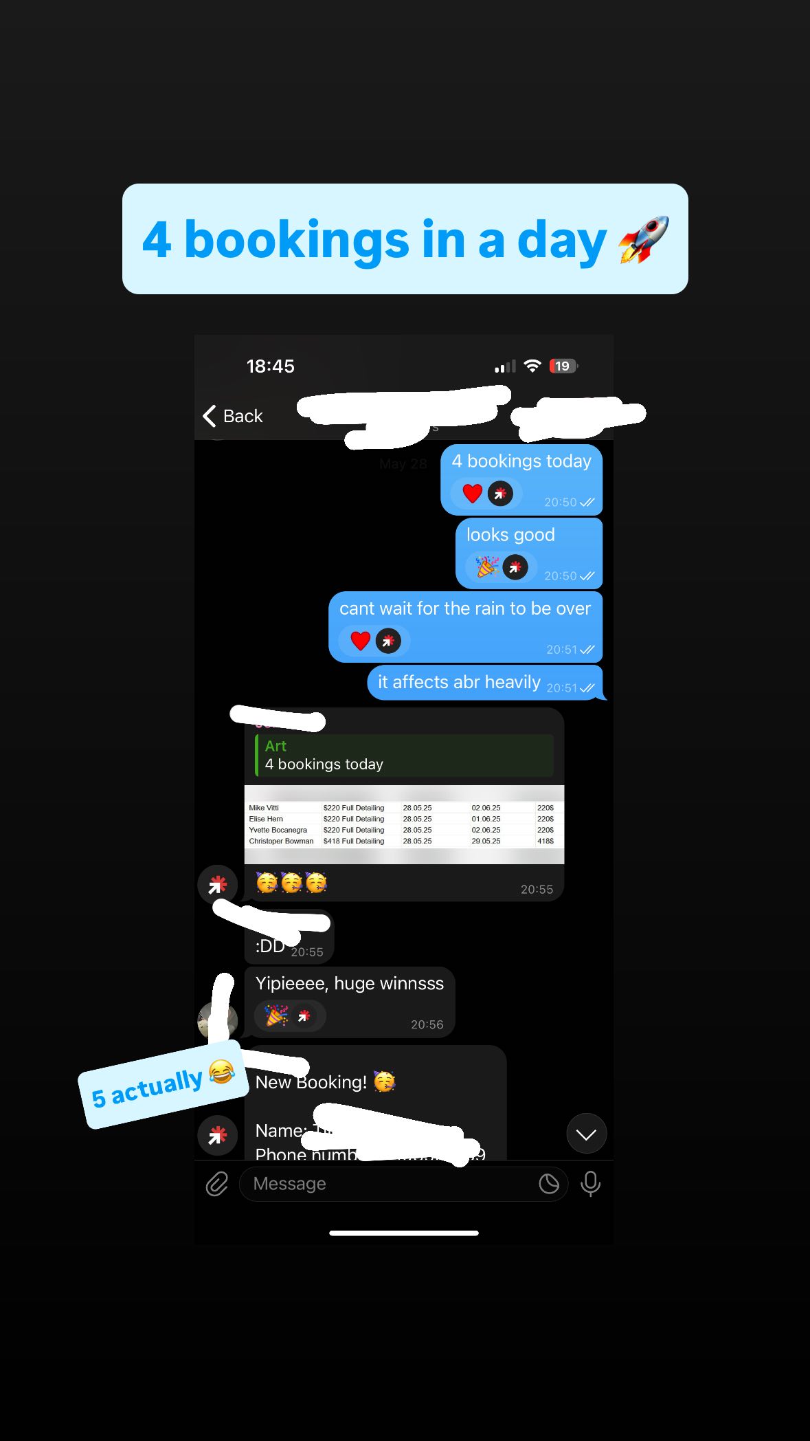 Client result